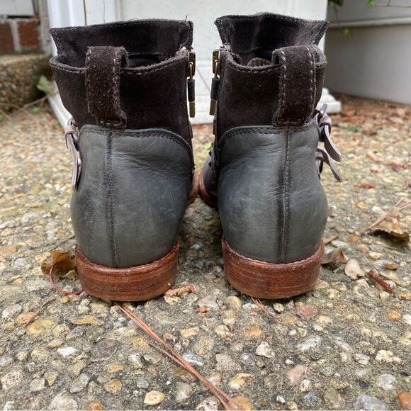 Alberto Fermani belted studded ankle biker boots 36 - Picture 2 of 6